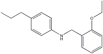N-[(2-ethoxyphenyl)methyl]-4-propylaniline Struktur