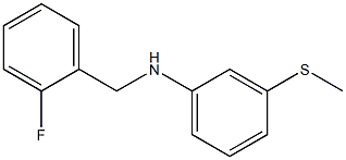 N-[(2-fluorophenyl)methyl]-3-(methylsulfanyl)aniline Structure