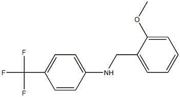 N-[(2-methoxyphenyl)methyl]-4-(trifluoromethyl)aniline 结构式