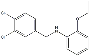 N-[(3,4-dichlorophenyl)methyl]-2-ethoxyaniline Struktur