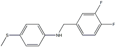 N-[(3,4-difluorophenyl)methyl]-4-(methylsulfanyl)aniline Structure