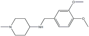 N-[(3,4-dimethoxyphenyl)methyl]-1-methylpiperidin-4-amine,,结构式