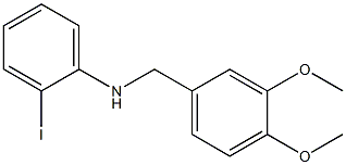 N-[(3,4-dimethoxyphenyl)methyl]-2-iodoaniline Struktur