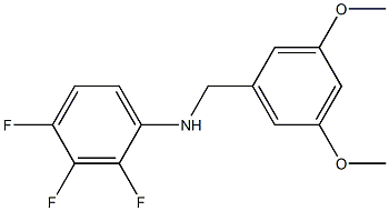 N-[(3,5-dimethoxyphenyl)methyl]-2,3,4-trifluoroaniline,,结构式