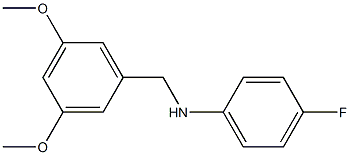 N-[(3,5-dimethoxyphenyl)methyl]-4-fluoroaniline Structure