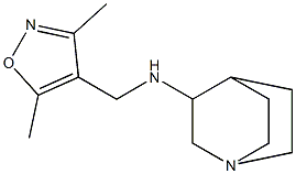 N-[(3,5-dimethyl-1,2-oxazol-4-yl)methyl]-1-azabicyclo[2.2.2]octan-3-amine Structure