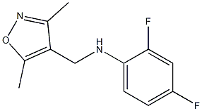 N-[(3,5-dimethyl-1,2-oxazol-4-yl)methyl]-2,4-difluoroaniline Structure