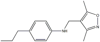 N-[(3,5-dimethyl-1,2-oxazol-4-yl)methyl]-4-propylaniline 结构式