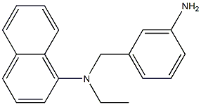 N-[(3-aminophenyl)methyl]-N-ethylnaphthalen-1-amine 化学構造式
