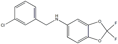  N-[(3-chlorophenyl)methyl]-2,2-difluoro-2H-1,3-benzodioxol-5-amine