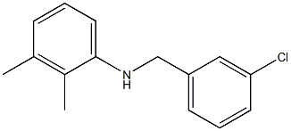 N-[(3-chlorophenyl)methyl]-2,3-dimethylaniline Structure