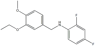  N-[(3-ethoxy-4-methoxyphenyl)methyl]-2,4-difluoroaniline