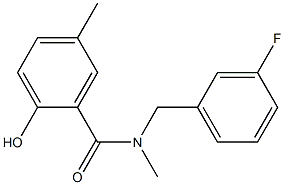 N-[(3-fluorophenyl)methyl]-2-hydroxy-N,5-dimethylbenzamide Structure