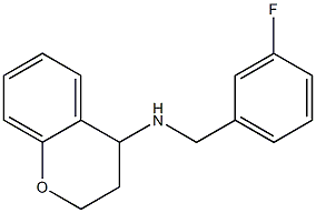 N-[(3-fluorophenyl)methyl]-3,4-dihydro-2H-1-benzopyran-4-amine