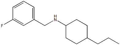 N-[(3-fluorophenyl)methyl]-4-propylcyclohexan-1-amine Struktur