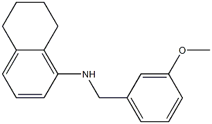 N-[(3-methoxyphenyl)methyl]-5,6,7,8-tetrahydronaphthalen-1-amine,,结构式