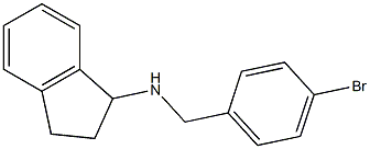 N-[(4-bromophenyl)methyl]-2,3-dihydro-1H-inden-1-amine,,结构式