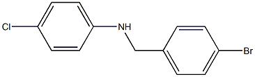 N-[(4-bromophenyl)methyl]-4-chloroaniline Structure