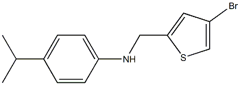 N-[(4-bromothiophen-2-yl)methyl]-4-(propan-2-yl)aniline Structure
