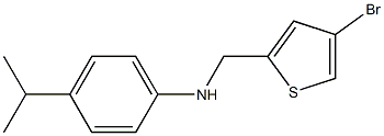 N-[(4-bromothiophen-2-yl)methyl]-4-(propan-2-yl)aniline 结构式