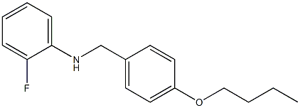 N-[(4-butoxyphenyl)methyl]-2-fluoroaniline Structure