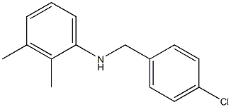 N-[(4-chlorophenyl)methyl]-2,3-dimethylaniline Struktur