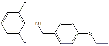 N-[(4-ethoxyphenyl)methyl]-2,6-difluoroaniline 化学構造式