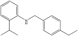 N-[(4-ethylphenyl)methyl]-2-(propan-2-yl)aniline Struktur