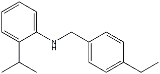 N-[(4-ethylphenyl)methyl]-2-(propan-2-yl)aniline,,结构式