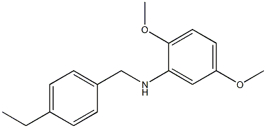 N-[(4-ethylphenyl)methyl]-2,5-dimethoxyaniline,,结构式