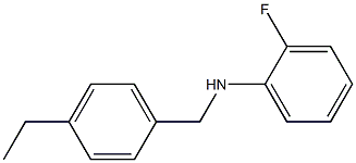 N-[(4-ethylphenyl)methyl]-2-fluoroaniline Structure