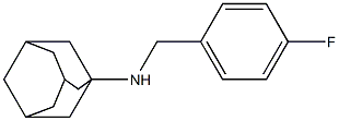 N-[(4-fluorophenyl)methyl]adamantan-1-amine Struktur