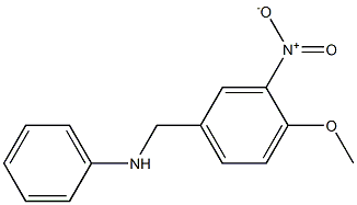 N-[(4-methoxy-3-nitrophenyl)methyl]aniline Structure