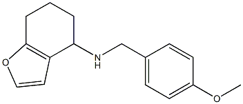 N-[(4-methoxyphenyl)methyl]-4,5,6,7-tetrahydro-1-benzofuran-4-amine 结构式