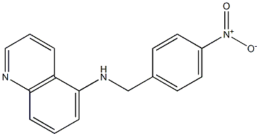 N-[(4-nitrophenyl)methyl]quinolin-5-amine Struktur