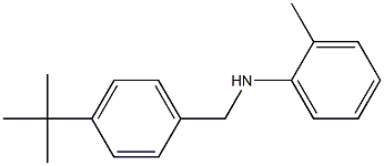 N-[(4-tert-butylphenyl)methyl]-2-methylaniline 结构式