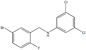 N-[(5-bromo-2-fluorophenyl)methyl]-3,5-dichloroaniline Struktur