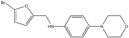 N-[(5-bromofuran-2-yl)methyl]-4-(morpholin-4-yl)aniline Struktur