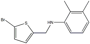 N-[(5-bromothiophen-2-yl)methyl]-2,3-dimethylaniline 化学構造式