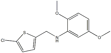 N-[(5-chlorothiophen-2-yl)methyl]-2,5-dimethoxyaniline,,结构式