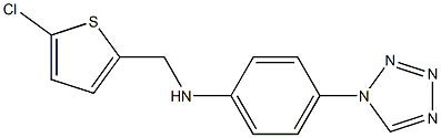 N-[(5-chlorothiophen-2-yl)methyl]-4-(1H-1,2,3,4-tetrazol-1-yl)aniline Structure