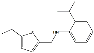 N-[(5-ethylthiophen-2-yl)methyl]-2-(propan-2-yl)aniline Structure