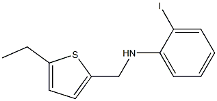 N-[(5-ethylthiophen-2-yl)methyl]-2-iodoaniline 结构式
