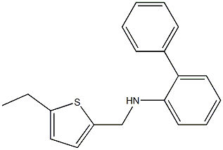 N-[(5-ethylthiophen-2-yl)methyl]-2-phenylaniline 结构式