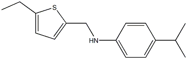 N-[(5-ethylthiophen-2-yl)methyl]-4-(propan-2-yl)aniline Structure