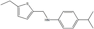 N-[(5-ethylthiophen-2-yl)methyl]-4-(propan-2-yl)aniline 化学構造式