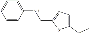 N-[(5-ethylthiophen-2-yl)methyl]aniline Struktur