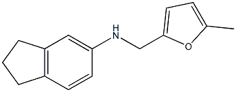 N-[(5-methylfuran-2-yl)methyl]-2,3-dihydro-1H-inden-5-amine,,结构式