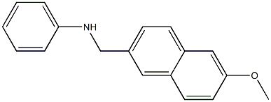 N-[(6-methoxynaphthalen-2-yl)methyl]aniline 结构式