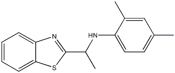 N-[1-(1,3-benzothiazol-2-yl)ethyl]-2,4-dimethylaniline Structure